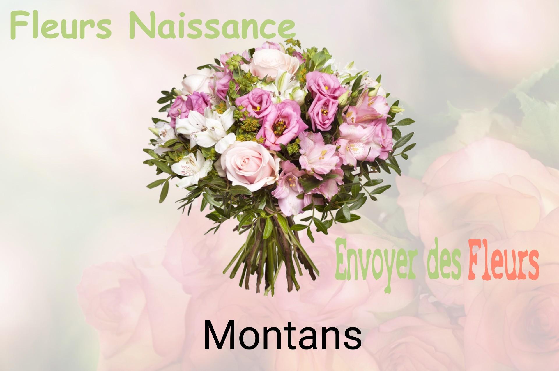 Bouquet de fleurs de naissance livré à Montans