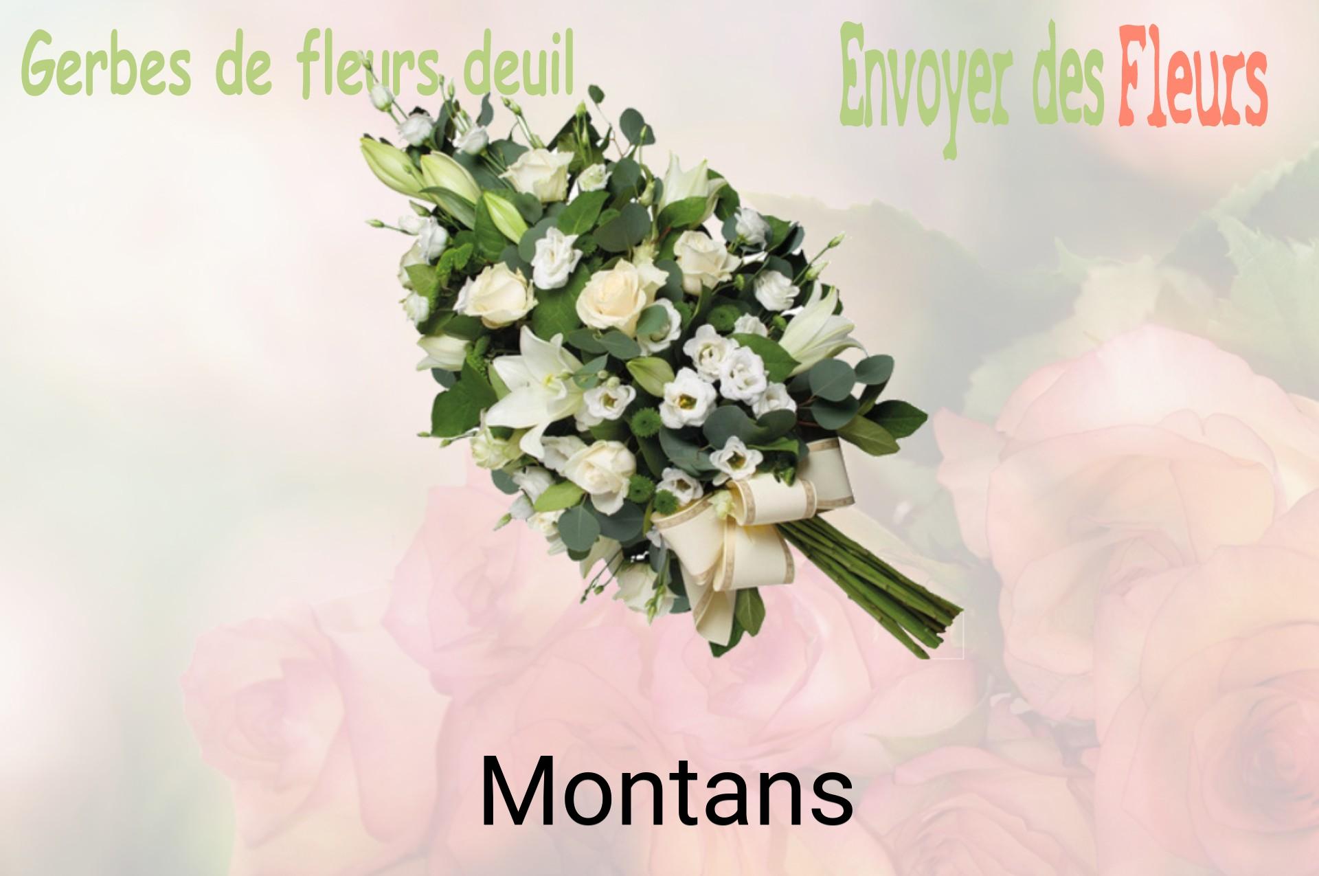 Gerbe de fleurs de deuil livrée à Montans